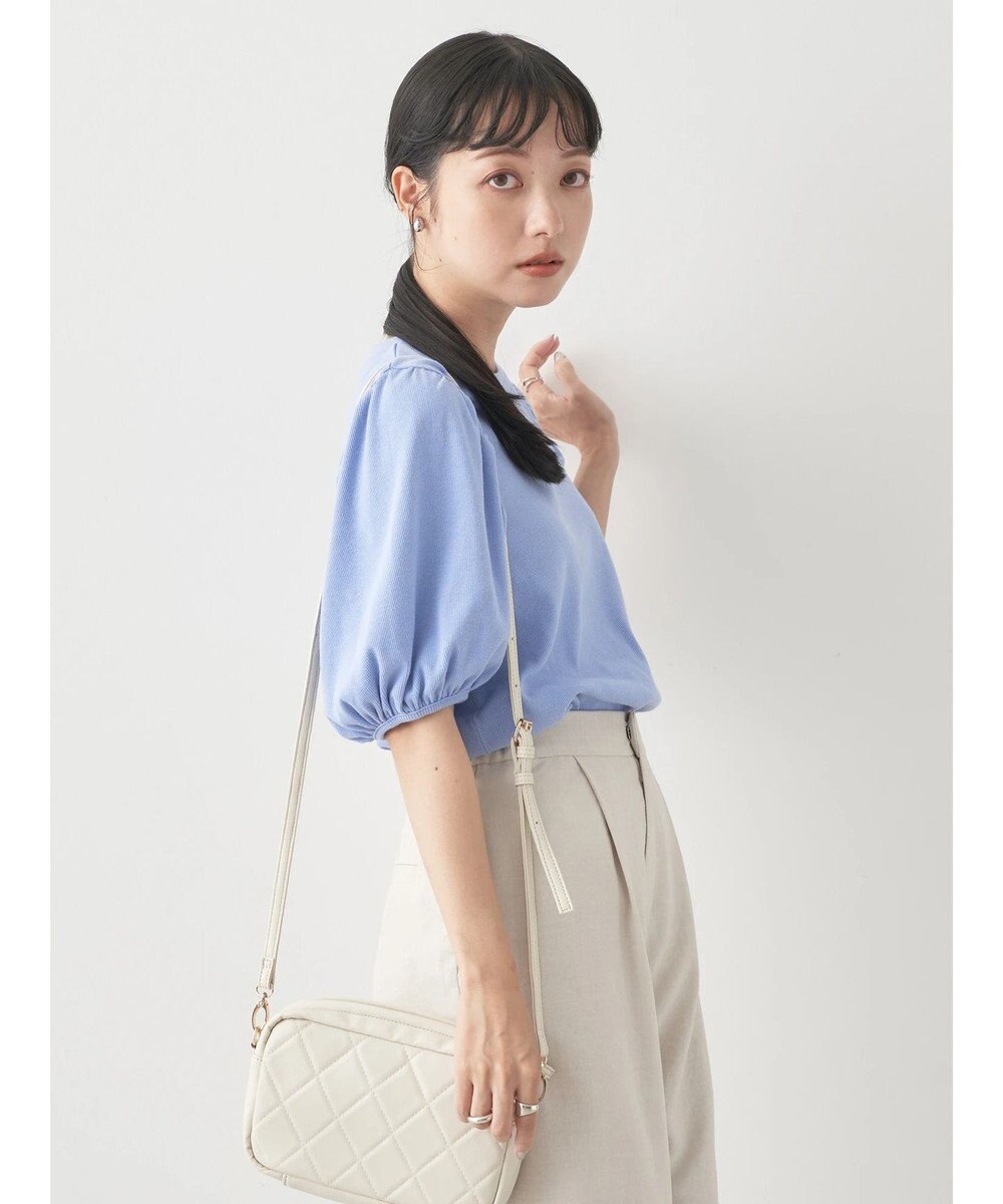 earth music&ecology パフスリーブプルオーバー 