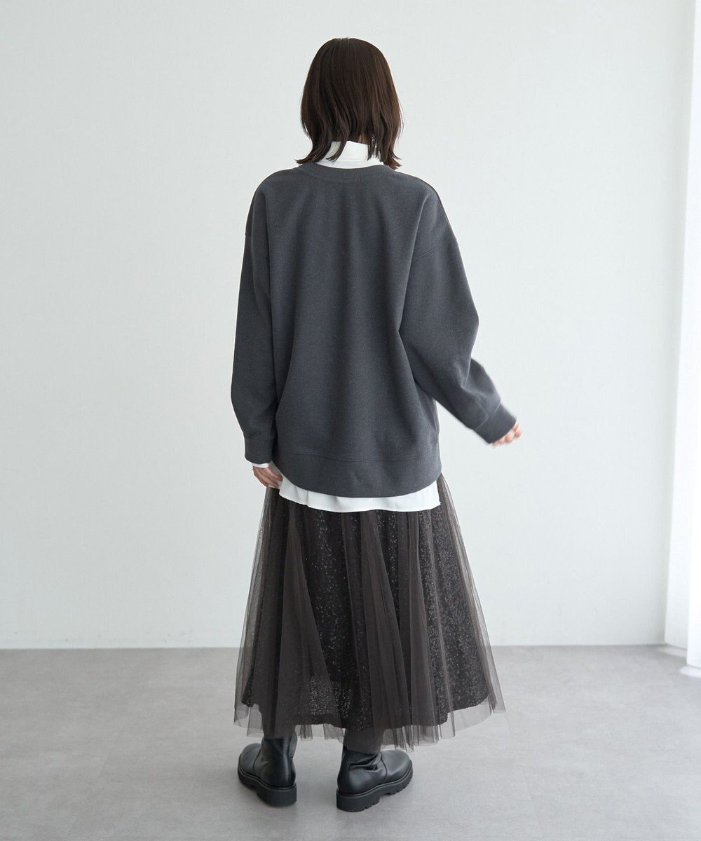 YECCA VECCA スパンコール×チュールスカート 