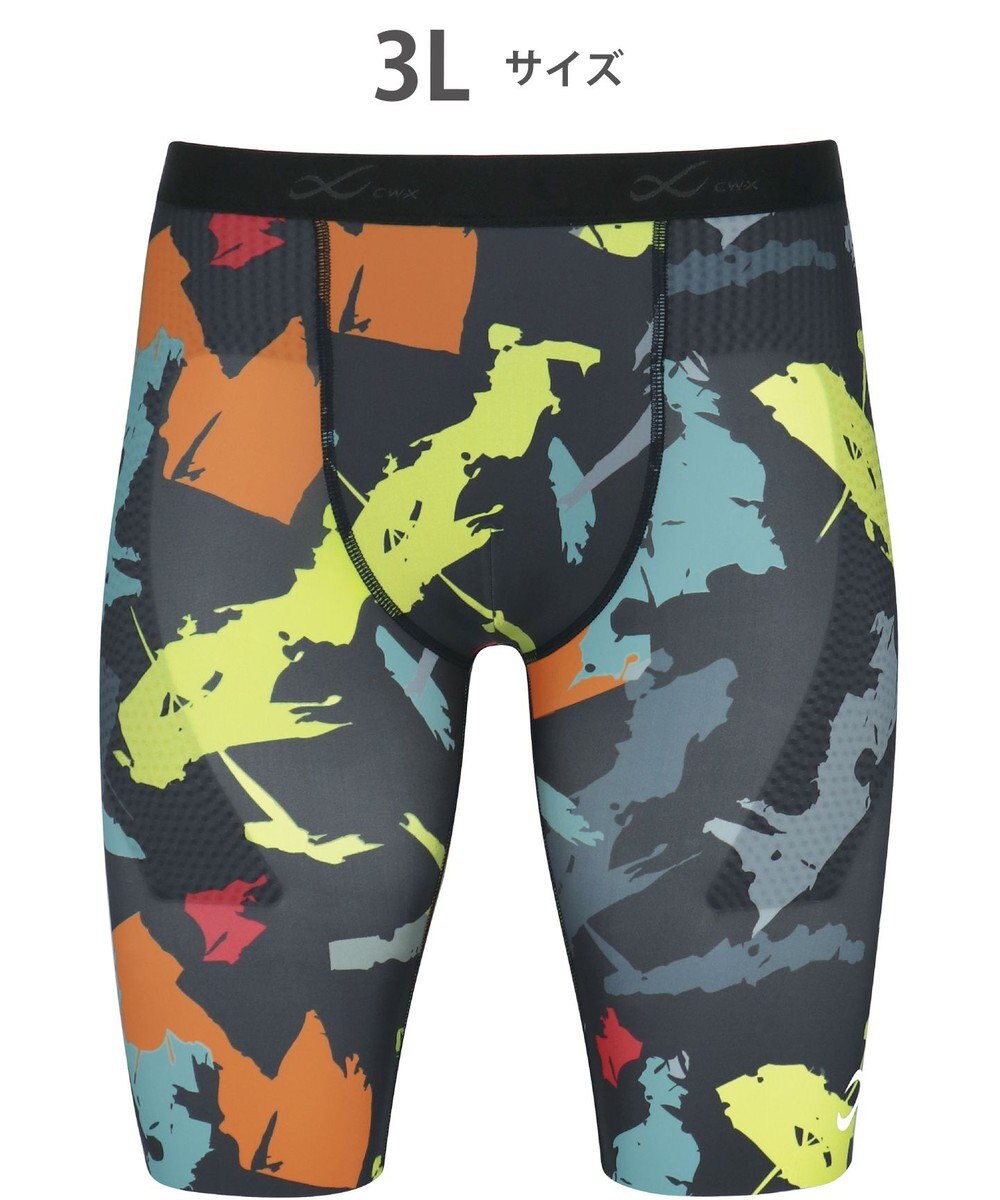 CW-X 【MEN】 CW-X 股関節サポート タイツ 【大谷翔平愛用モデル・撮影着用品番】 下半身の軸がブレにくい 骨盤サポート 球技 陸上 ハーフ ひざ上丈 5分丈 メンズ HOO505 /ワコール 