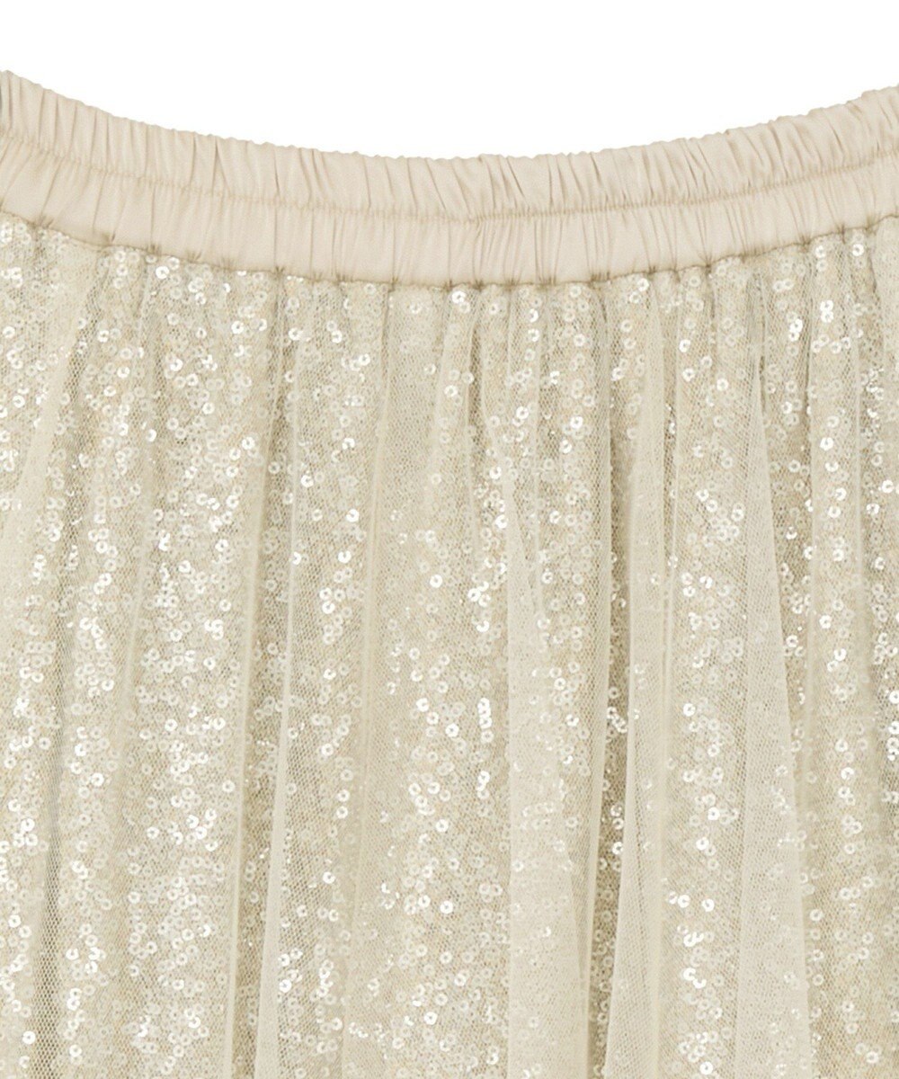 YECCA VECCA スパンコール×チュールスカート 