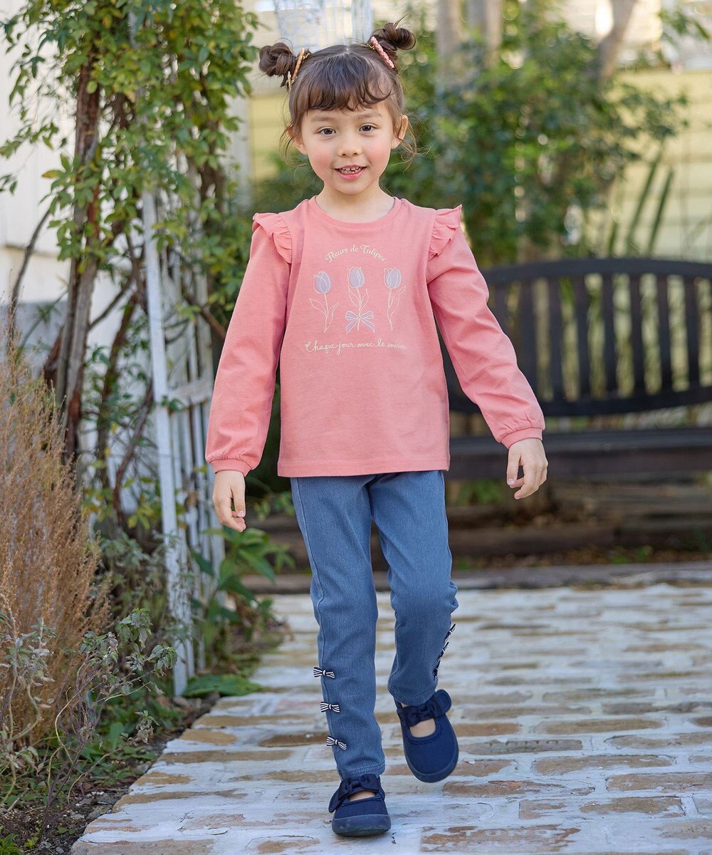 ANY KIDS カット デニム パンツ 