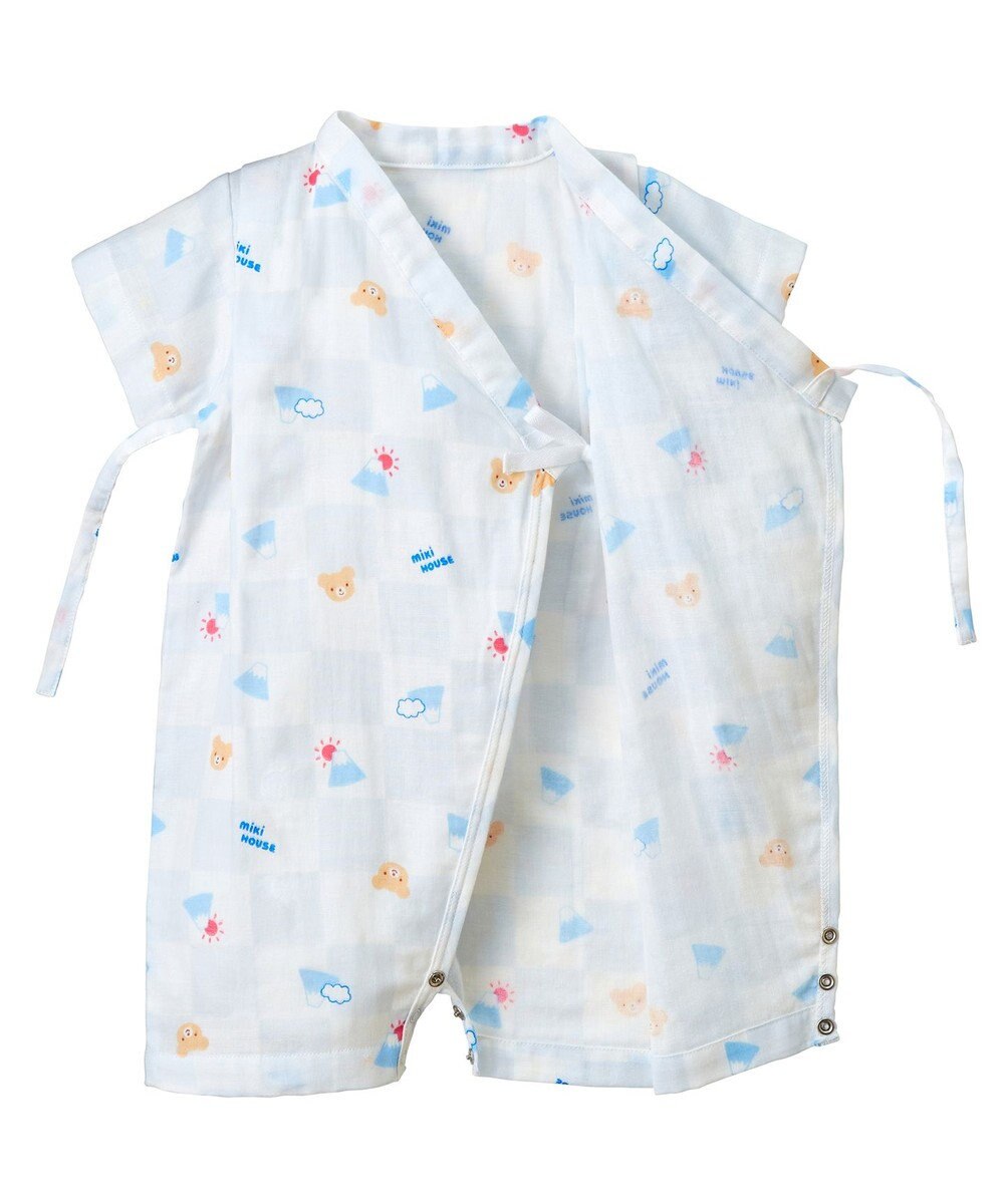 MIKI HOUSE HOT BISCUITS 【ミキハウス】【50-80cm】甚平オール 
