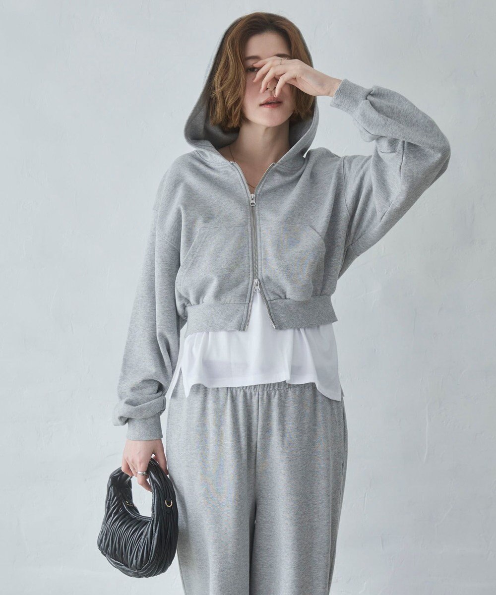 WEGO ショートZIPパーカー 