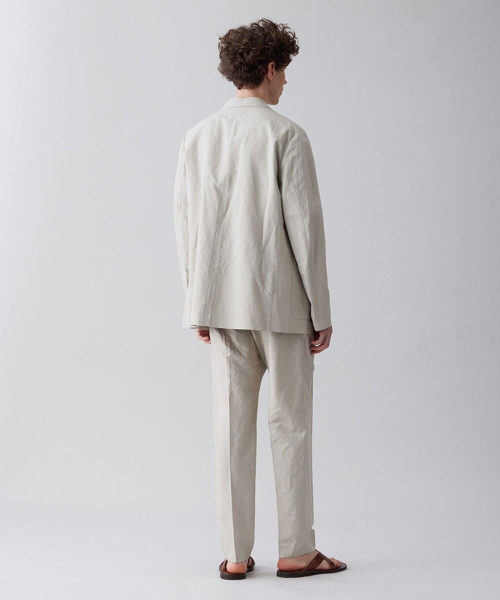 UNFILO MENS ライトリネン テーパードパンツ [23年春夏商品] 