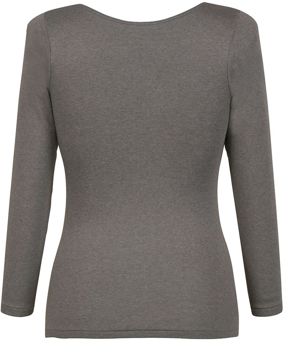 Wing あったかインナー　【ラクのびサーモ】　裏起毛　綿混　８分袖　ウイング／ワコール　EL6811 