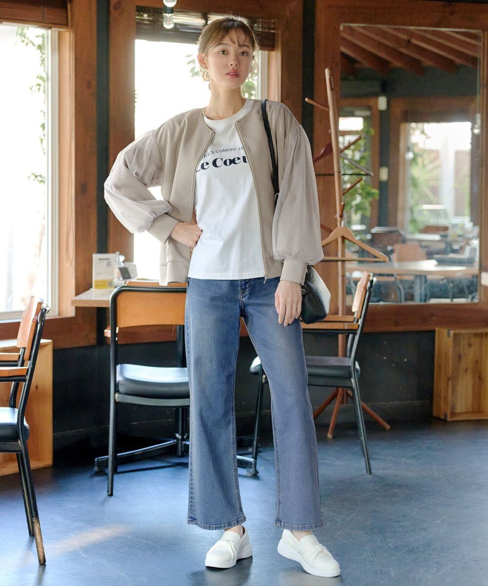 Tiaclasse 【洗える】チュールレースソフトダンボールジャケット 