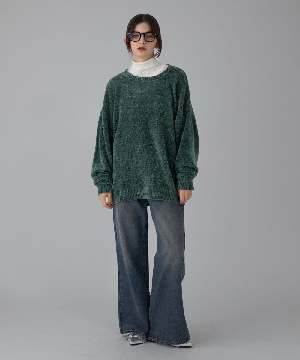 WEGO 【ユニセックス着用ITEM/MLサイズ展開】ベロアモールプルオーバー 