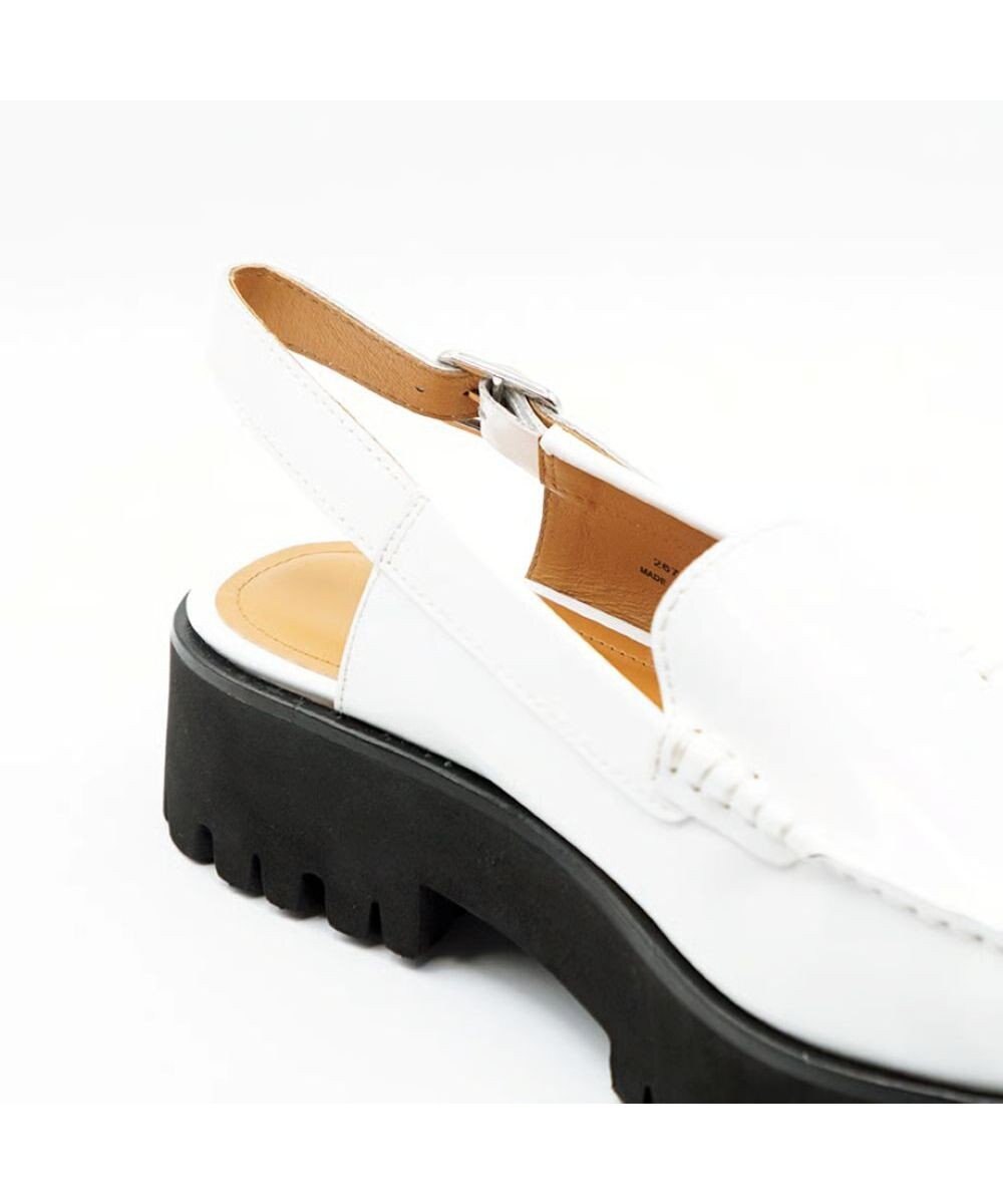 APOM プラットフォームスリングバックモカシン40 