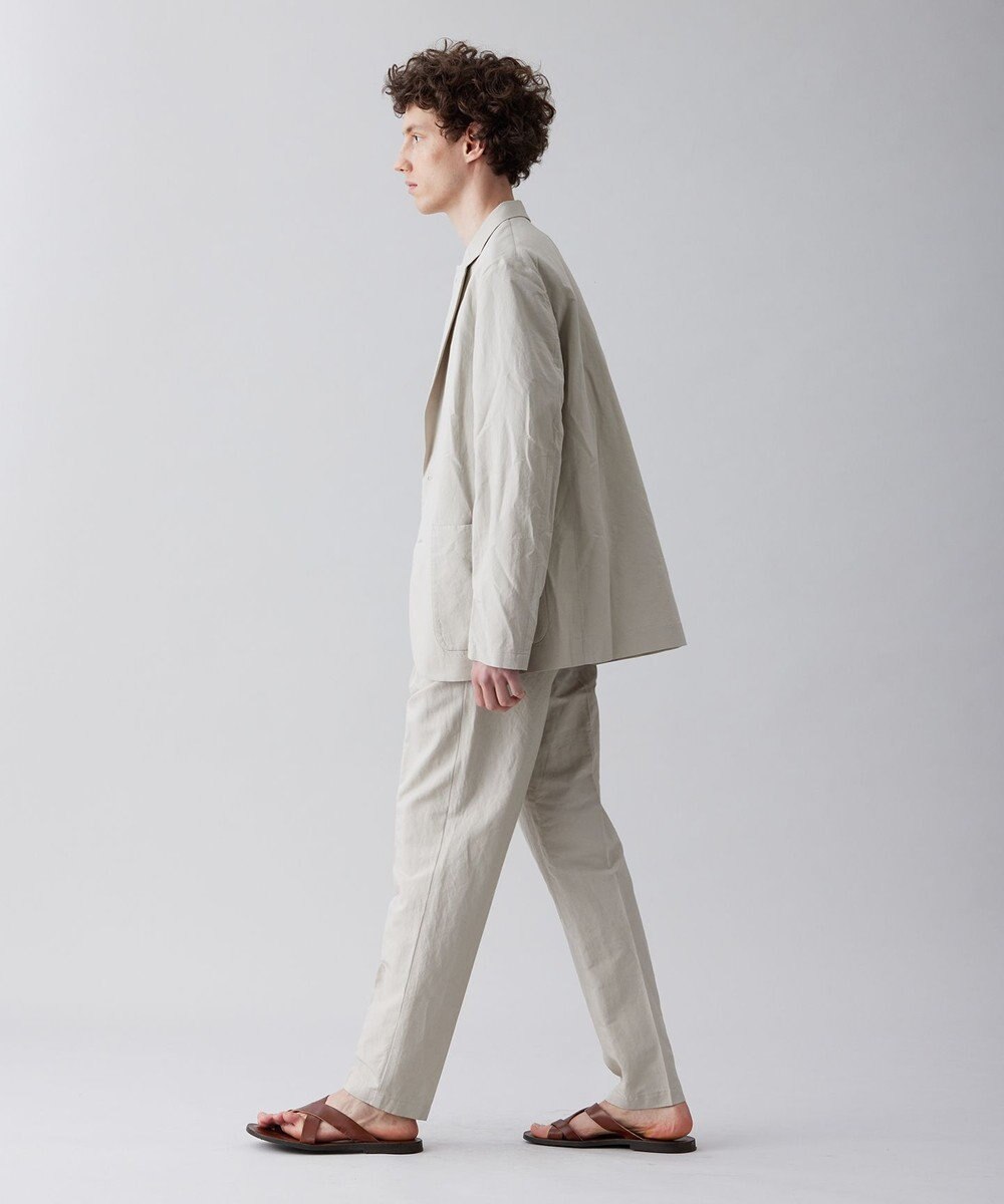 UNFILO MENS ライトリネン テーパードパンツ [23年春夏商品] 