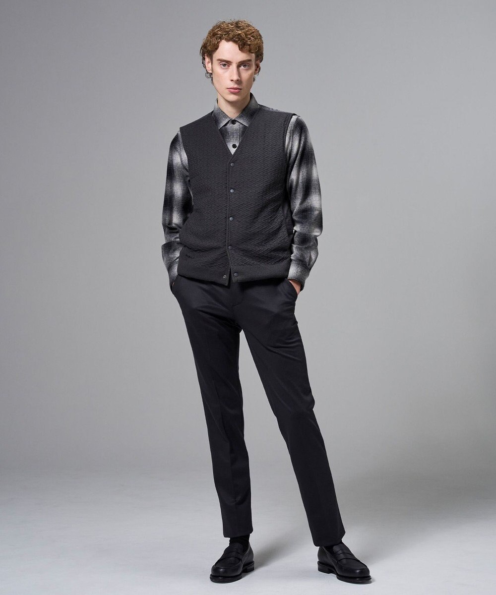 JOSEPH HOMME 【2WAY】パデットニットブロック　リバーシブルベスト 