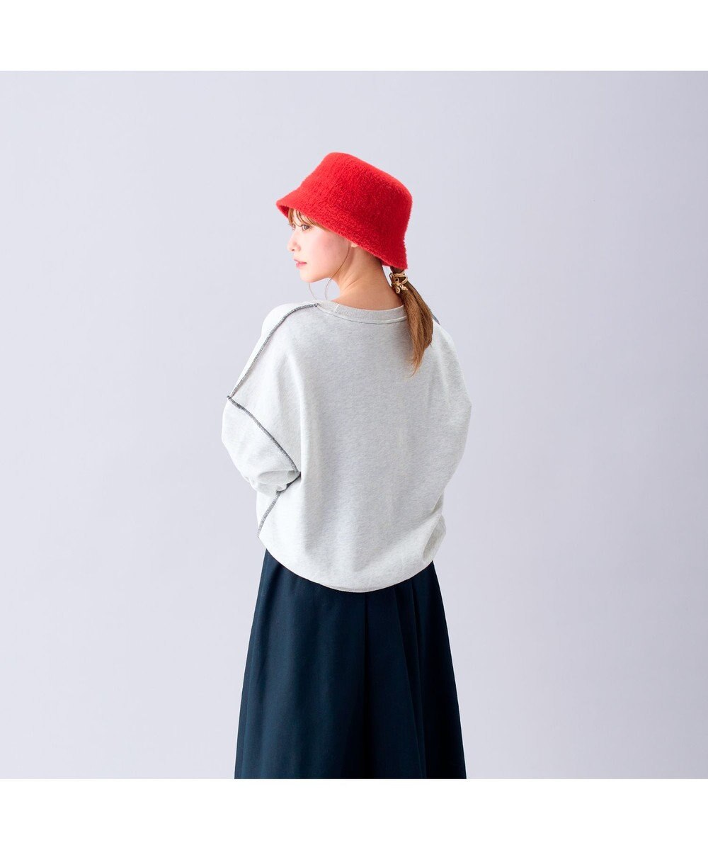 MOONBAT 【洗える】estaa アンゴラ風バケットハット 