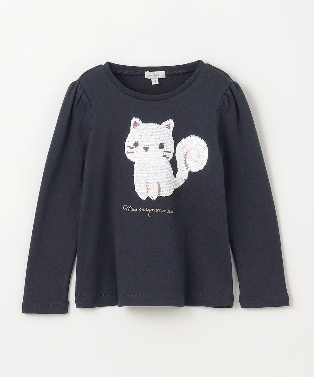 ANY KIDS ミラクルスパンコール長袖Tシャツ 