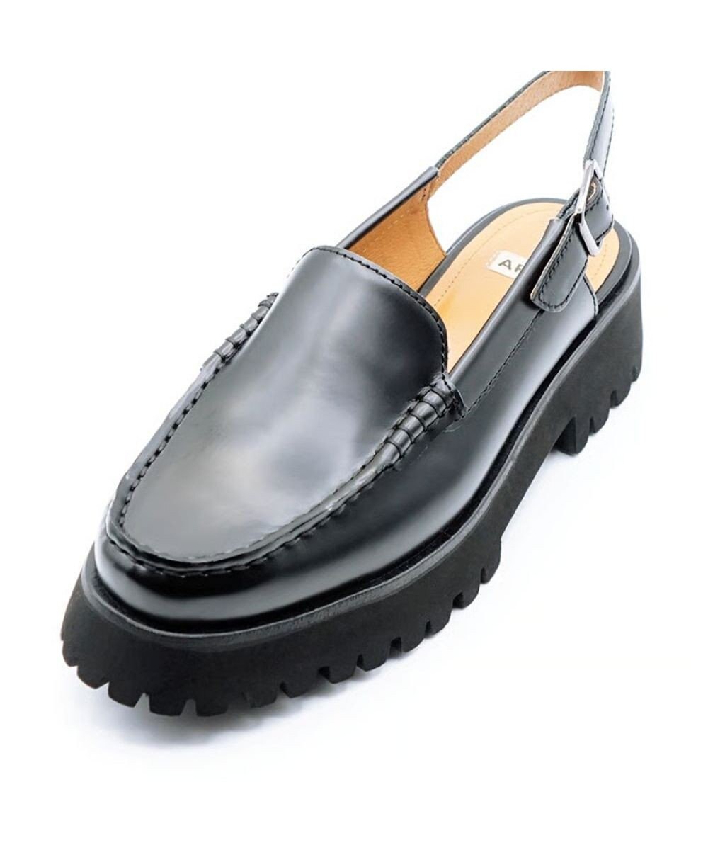 APOM プラットフォームスリングバックモカシン40 