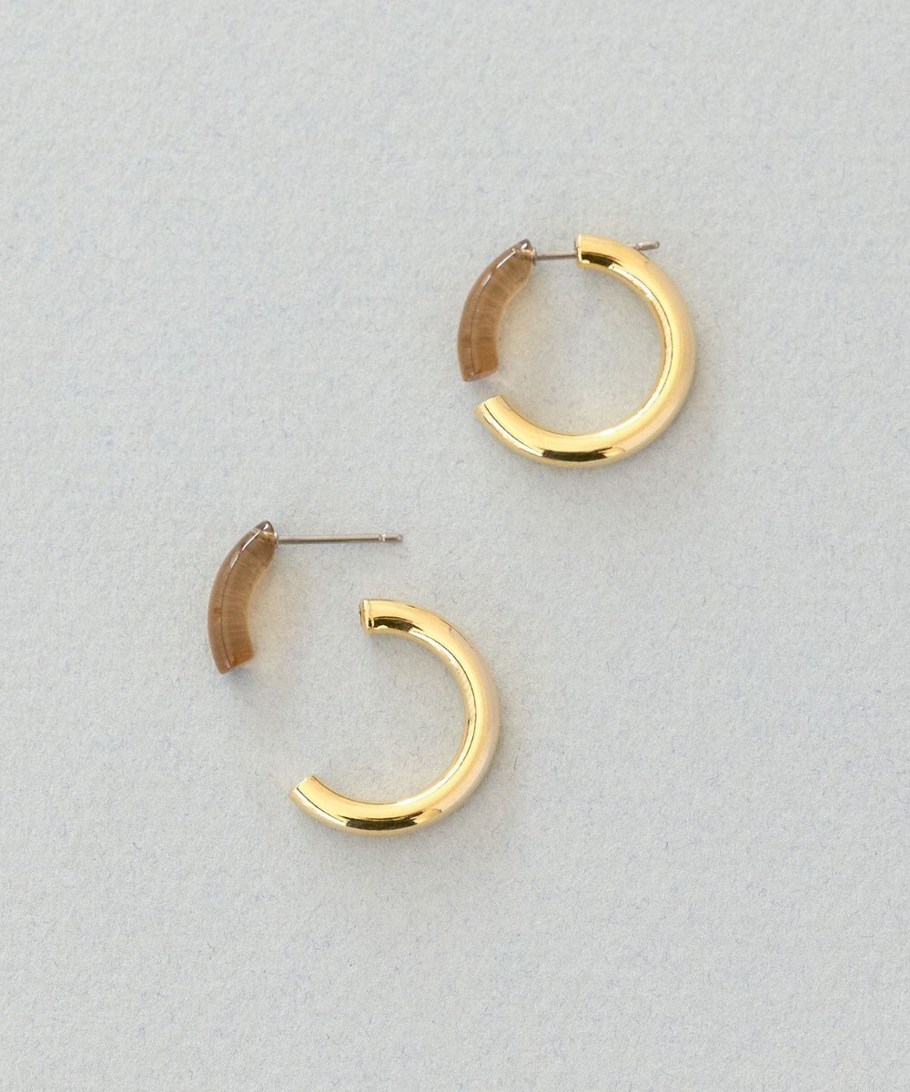 Phoebe アーバンキャンディフープピアス ベージュ 