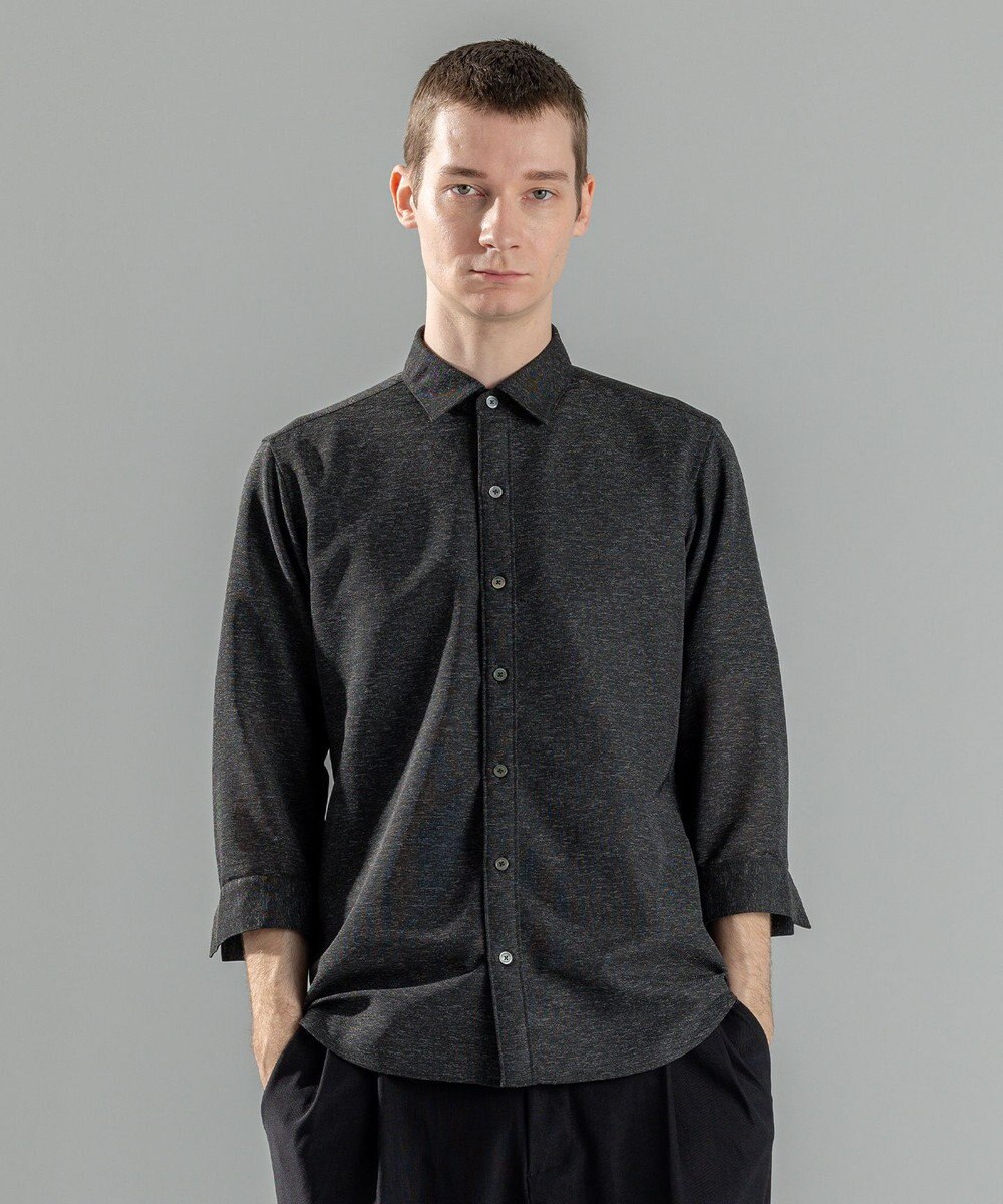 JOSEPH HOMME 新型・新素材【軽量/通気性/清涼感/洗える/ストレッチ】レノクロスストレッチ　7分袖レギュラーカラーシャツ 