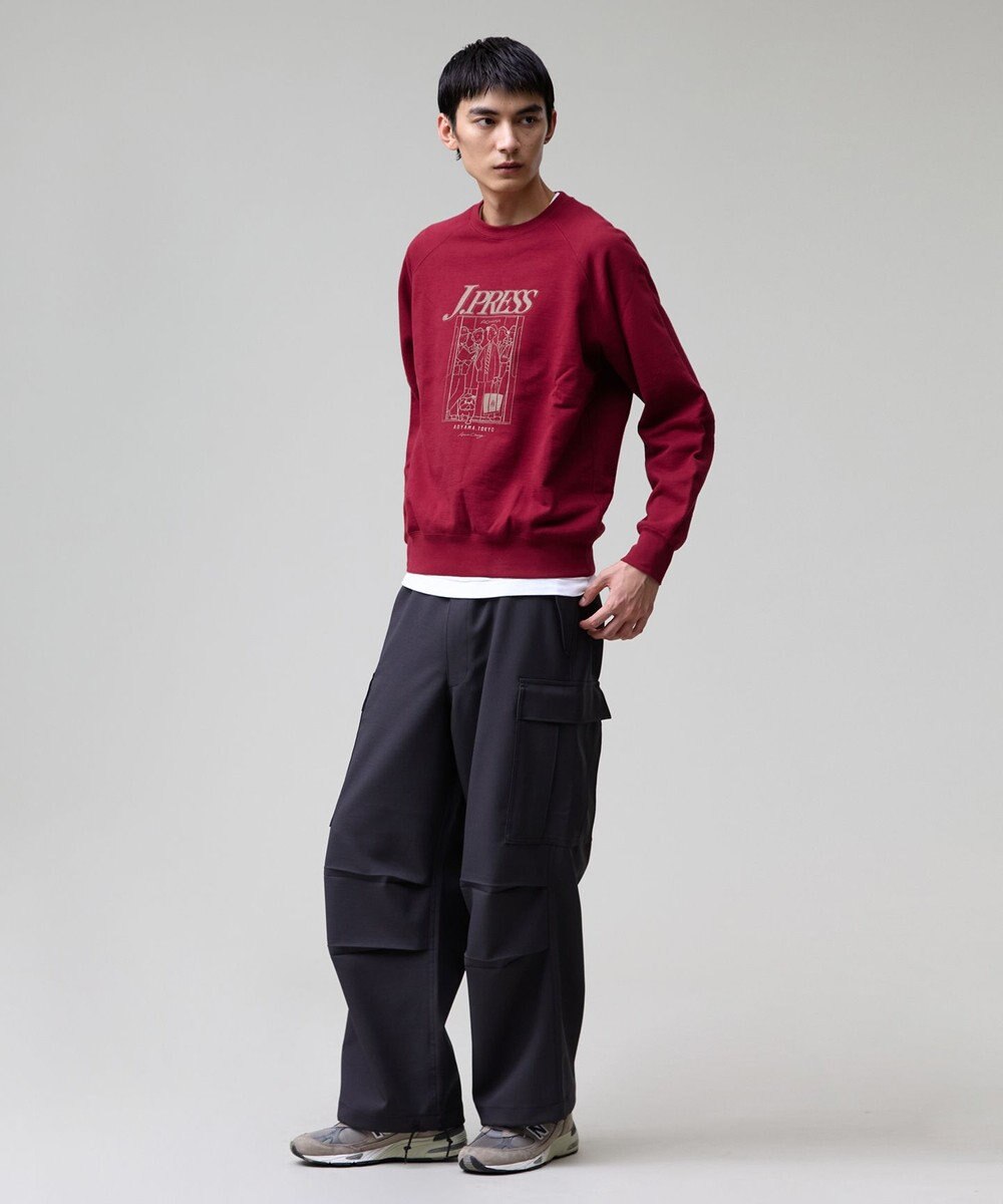 J.PRESS MEN 【AaronChang】【UNISEX】プリントスウェット シャツ 