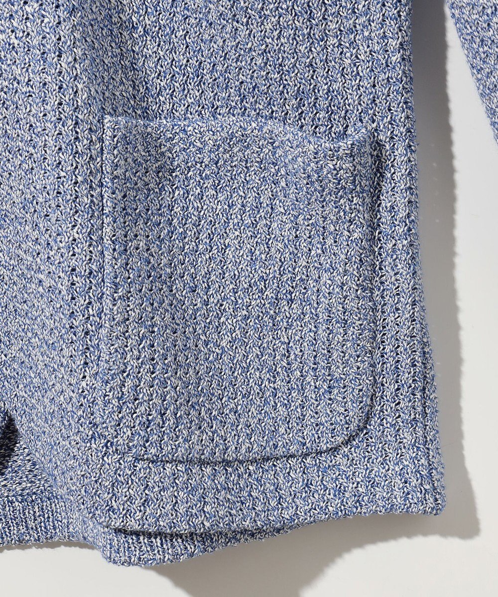 JOSEPH ABBOUD 【和紙使用エコ素材/日本素材/軽量/通気性/速乾性】和紙ムリネ ニット ジャケット 