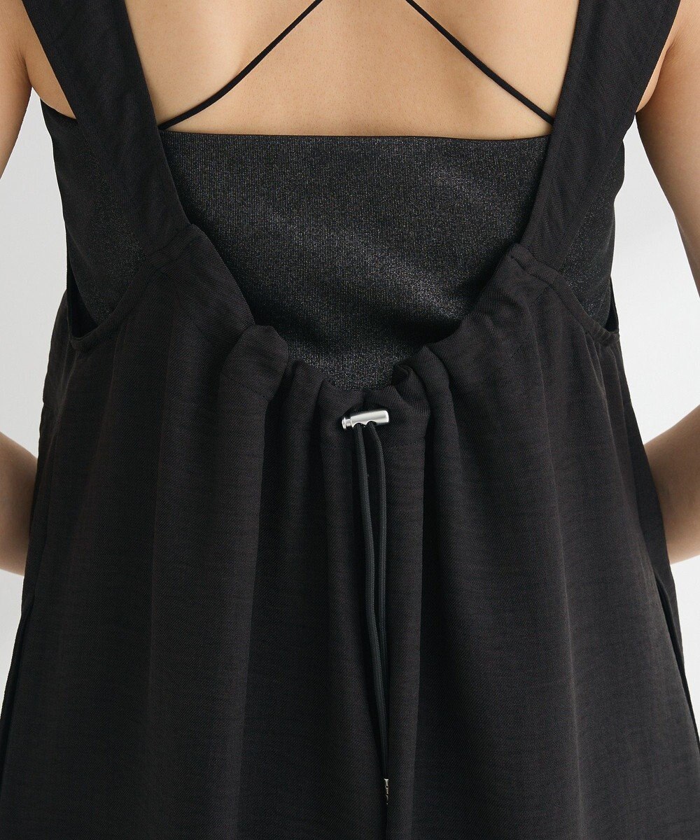 Green Parks 接触冷感麻調ゆったりサロペット 