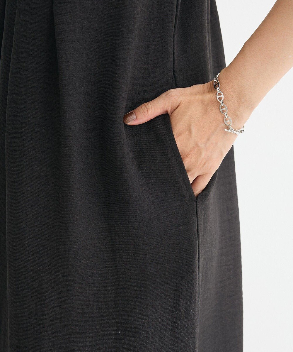 Green Parks 接触冷感麻調ゆったりサロペット 