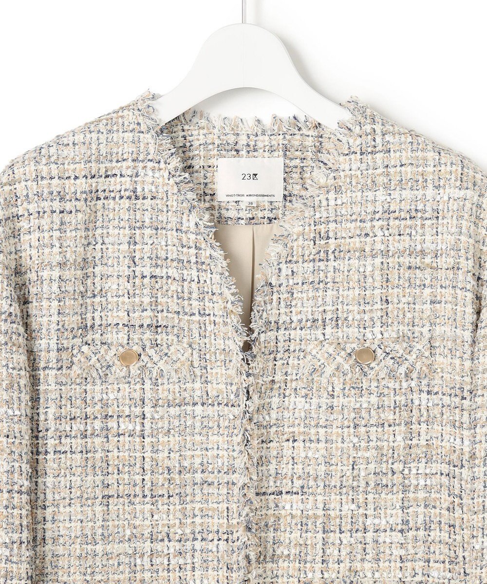 23区 【先行予約】GIOLICAツイード ジャケット 