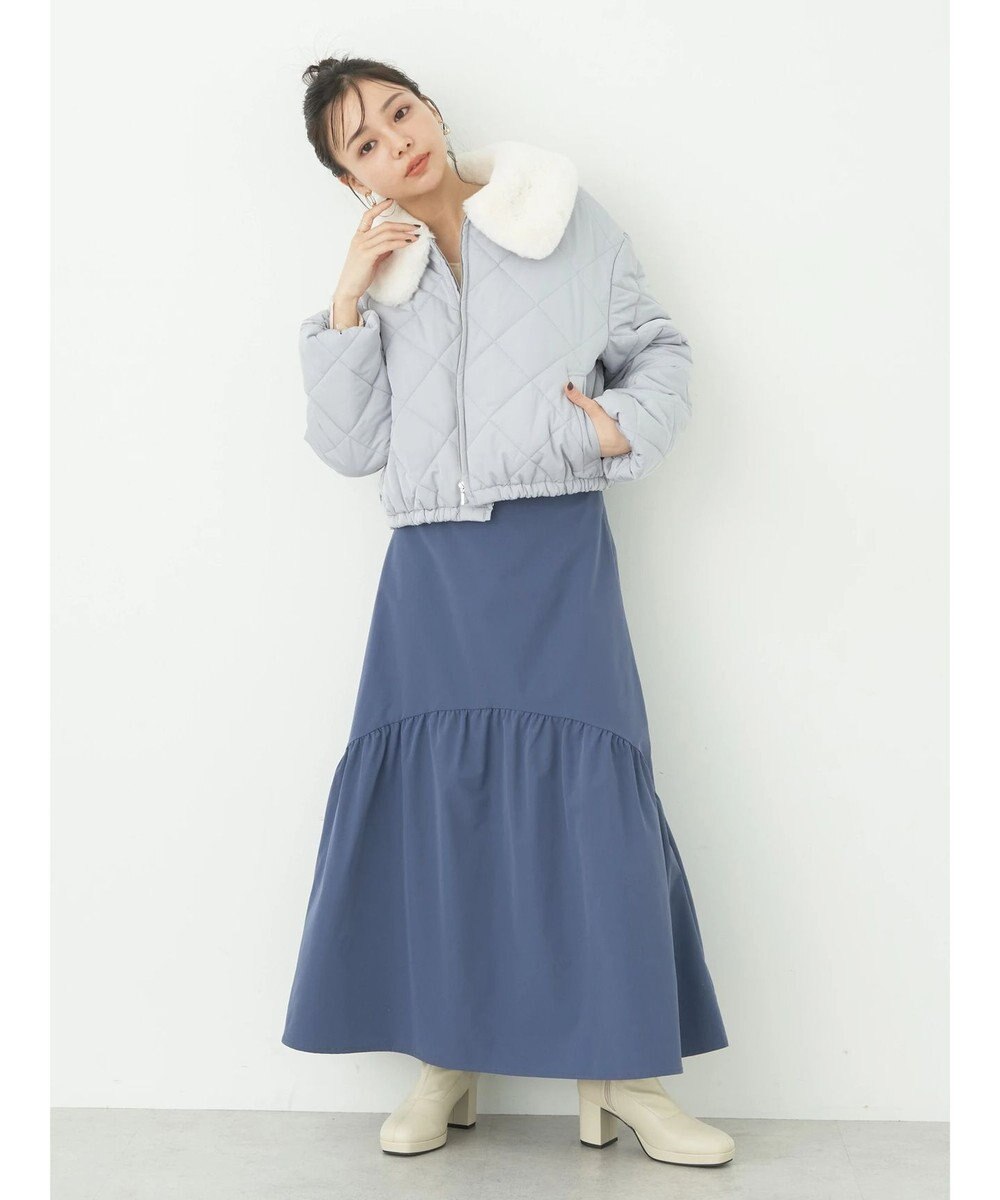 earth music&ecology ファーカラーブルゾン 