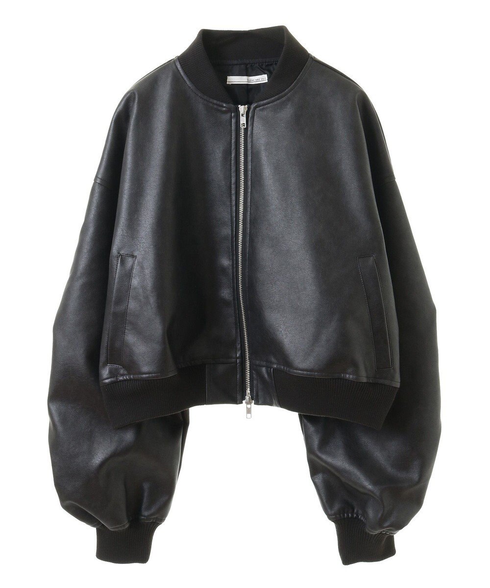 Green Parks ・ＥＬＥＮＣＡＲＥ　ＤＵＥ　合皮ＭＡ－１ブルゾン 