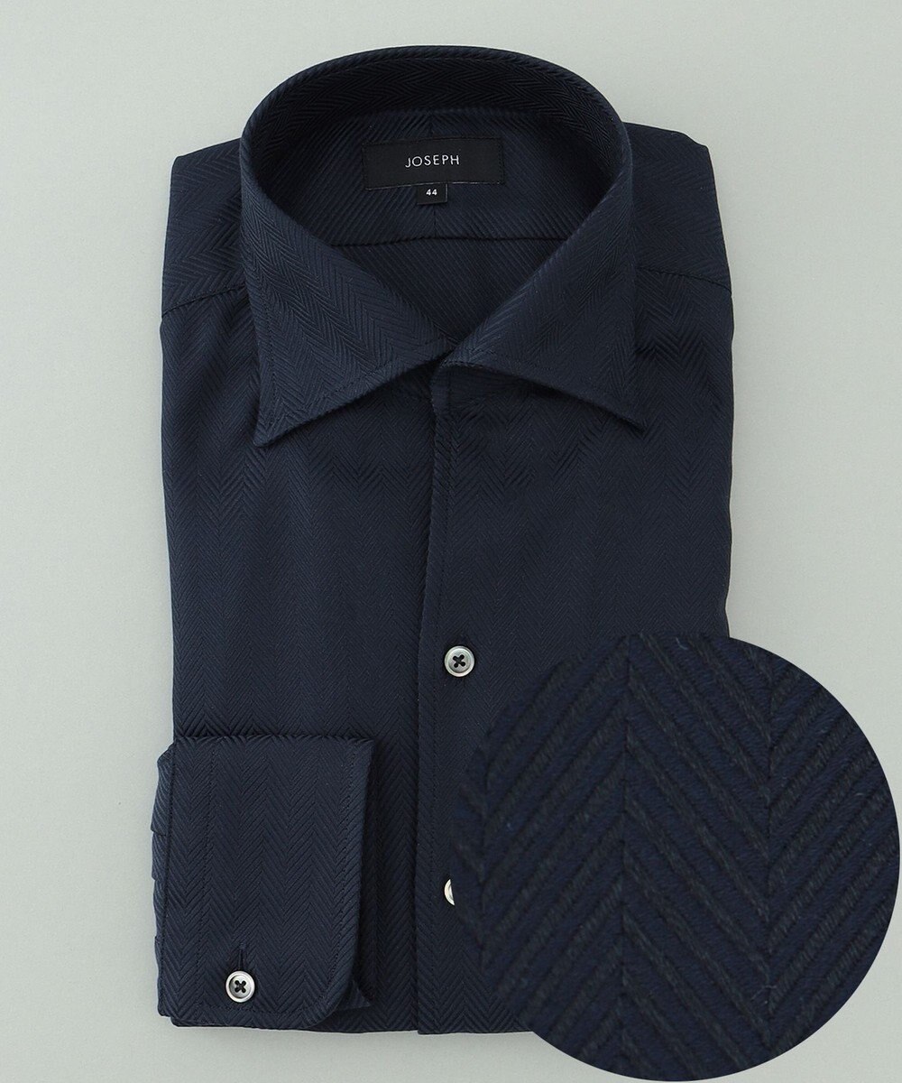 JOSEPH HOMME ツイルヘリンボンクレイジー　イタリアンカラー 