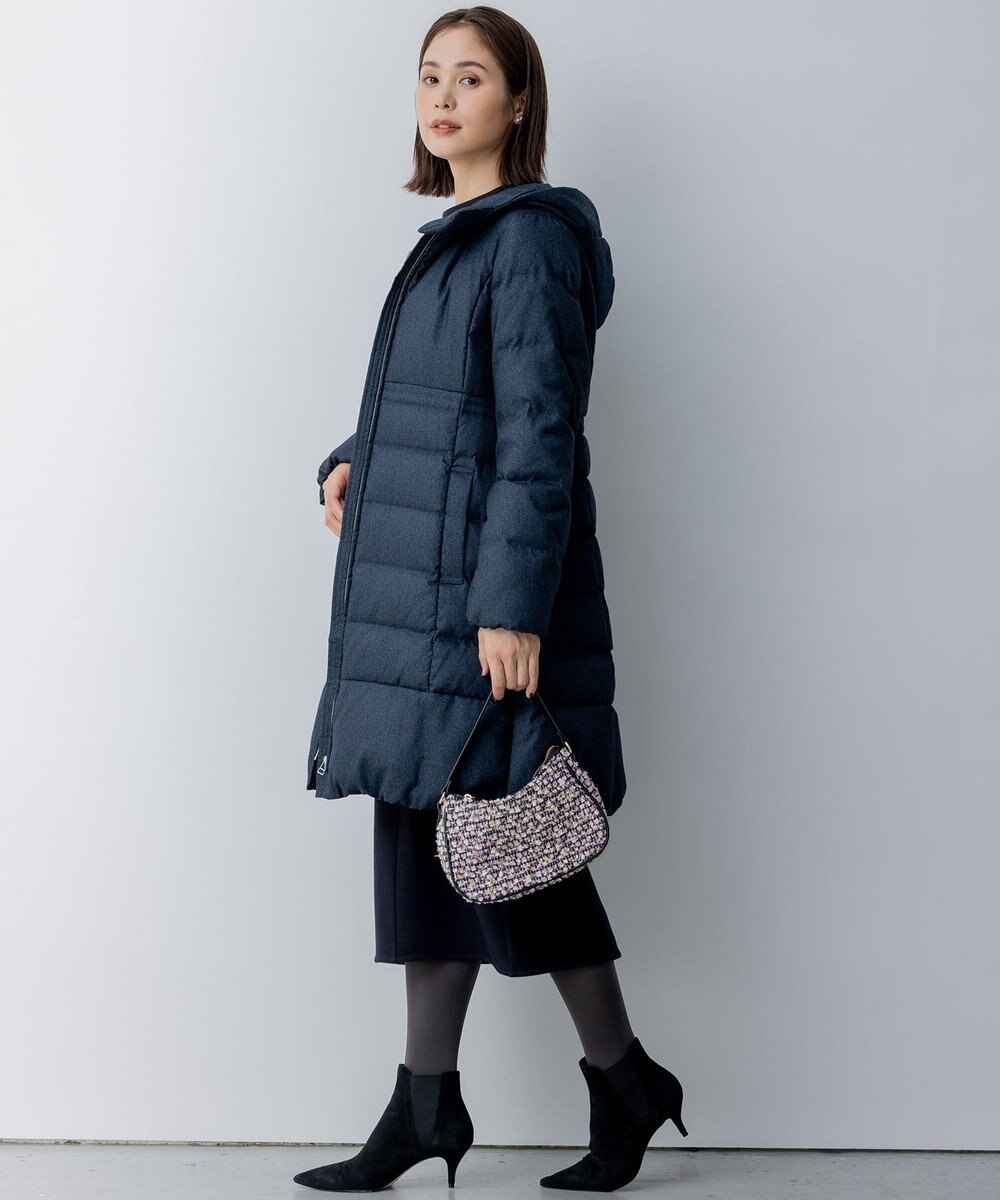 組曲 S 【洗える】ライトタフタロングダウン 