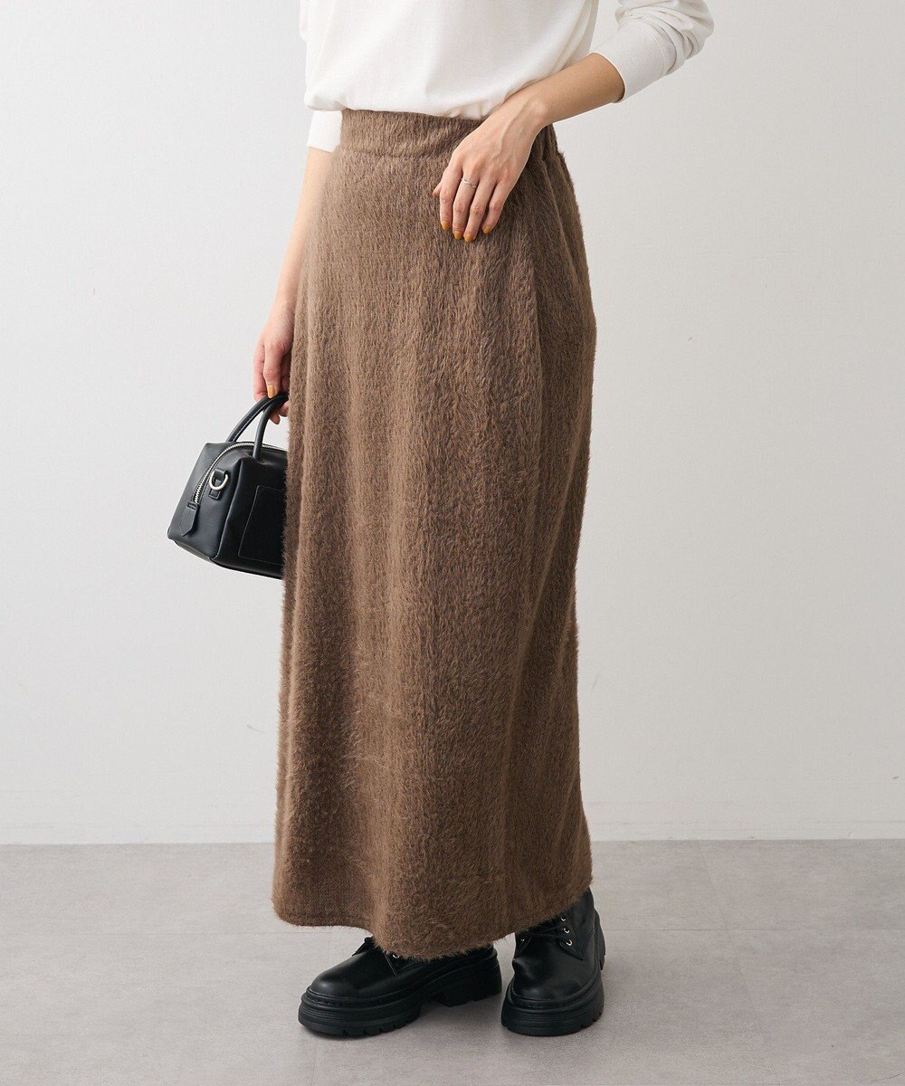 Green Parks 楽ちんシャギーＩラインスカート 