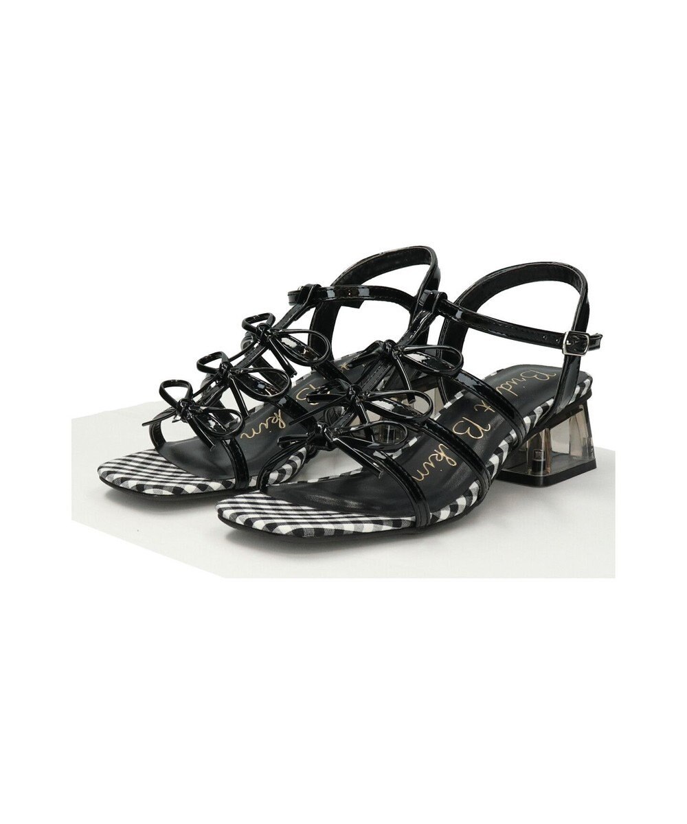 Bridget Birkin 【Bridget Birkin】ギンガムチェックリボンサンダル 