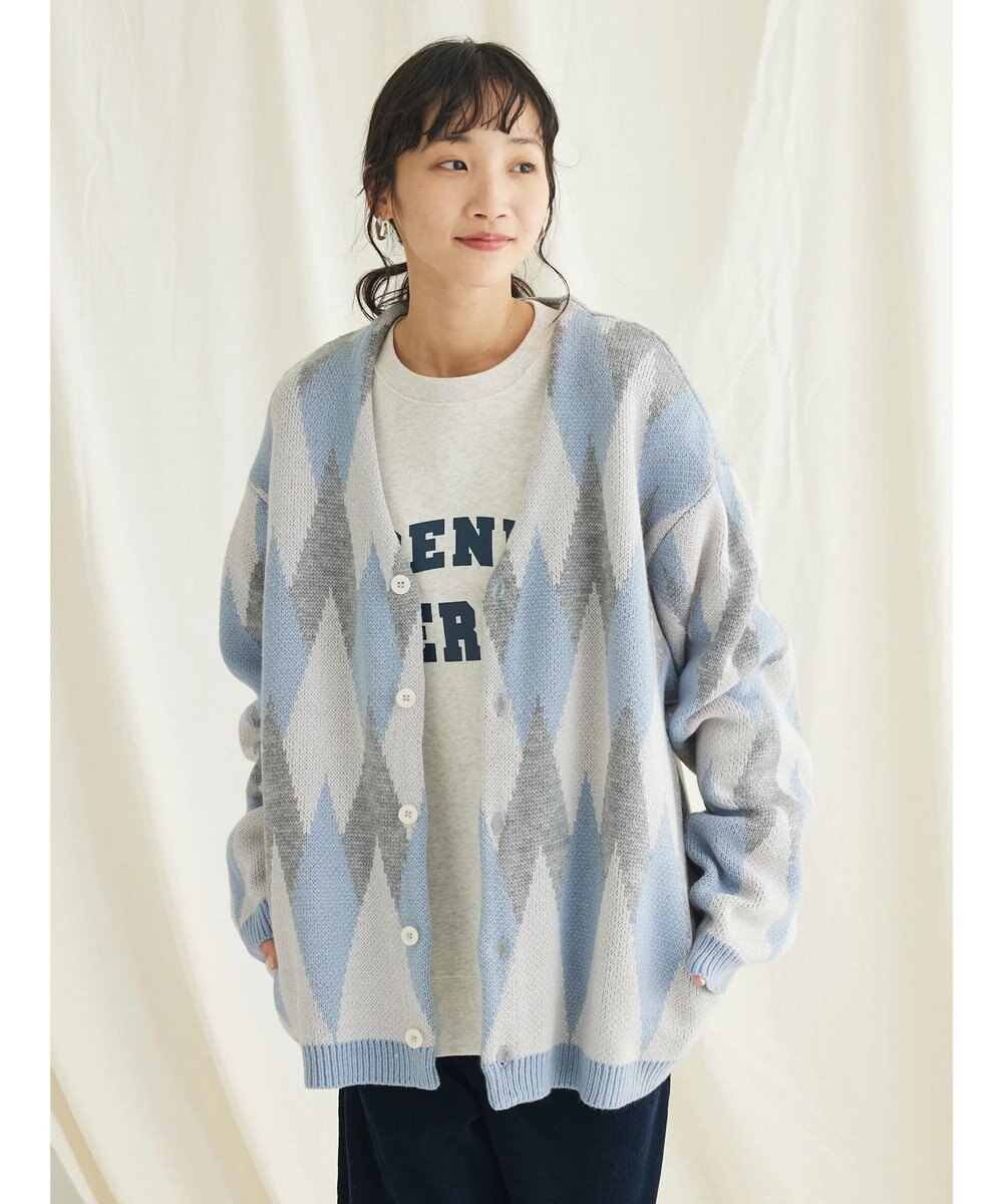 CRAFT STANDARD BOUTIQUE 【男女兼用】アーガイル柄カーディガン2 