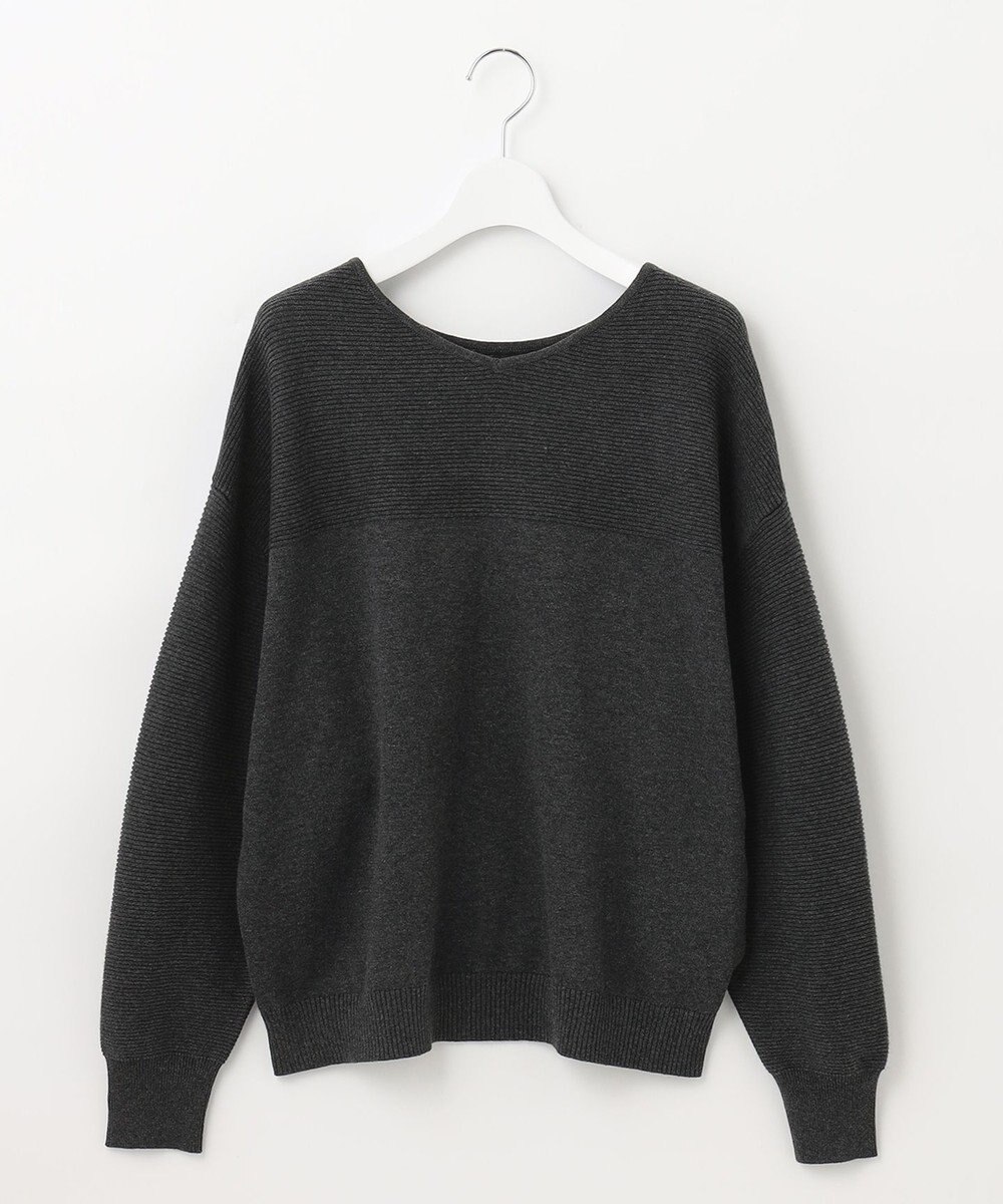 23区 【前後着用可能】コットンカシミヤ ニット 