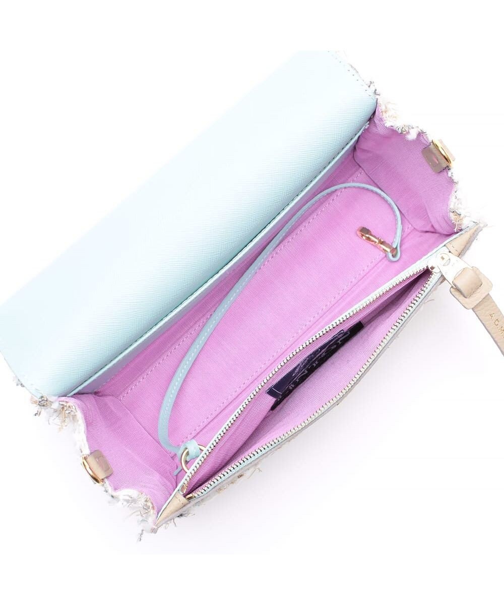 A.D.M.J. ファンシーツイードクラッチショルダー 