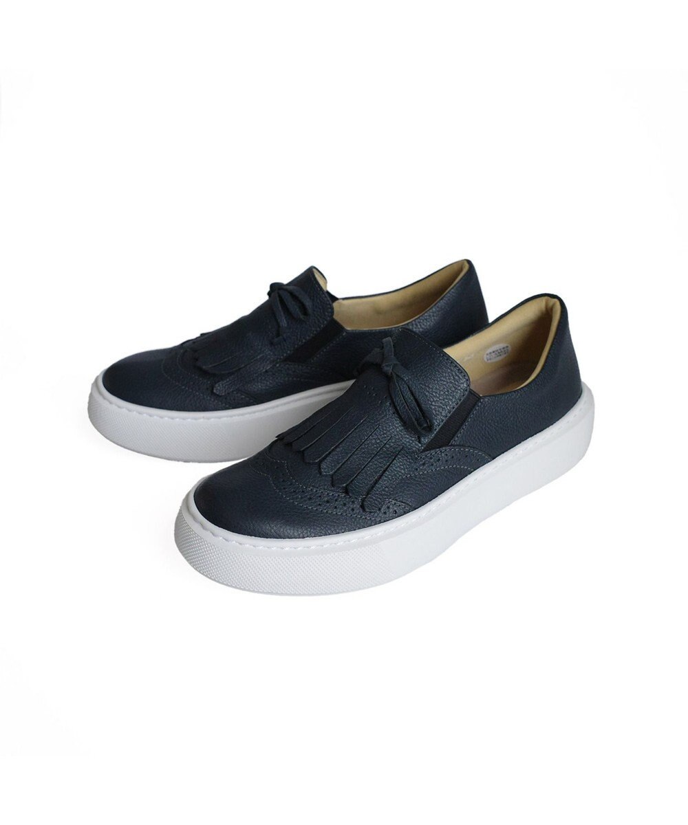 Pointer 日本製 本革タッセルスニーカー 