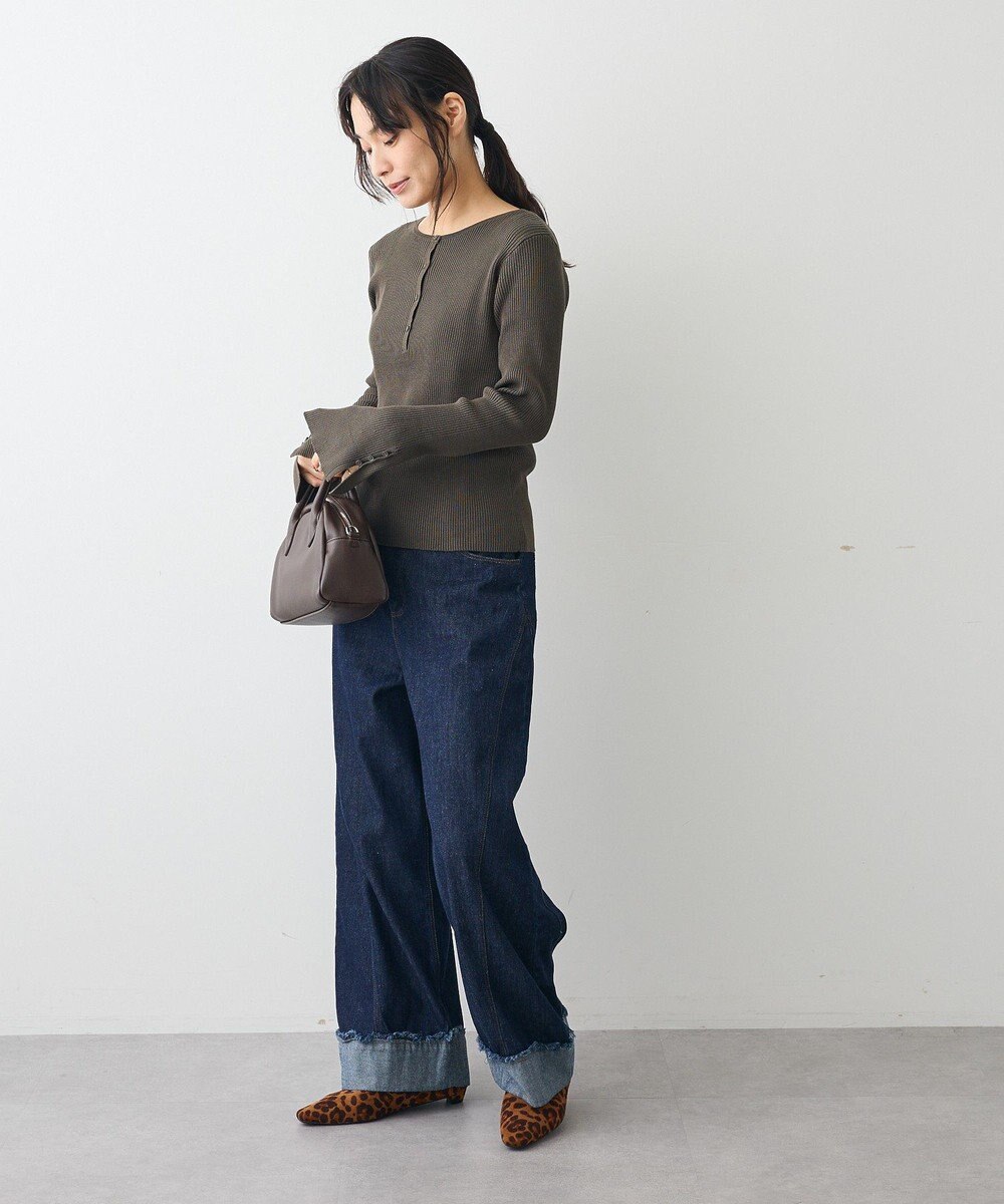 CRAFT STANDARD BOUTIQUE ヘンリーネック袖フレアプルオーバー 