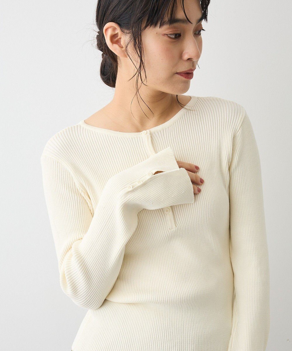 CRAFT STANDARD BOUTIQUE ヘンリーネック袖フレアプルオーバー 