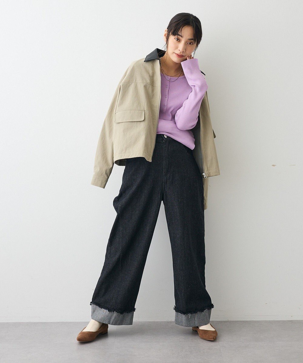 CRAFT STANDARD BOUTIQUE ヘンリーネック袖フレアプルオーバー 