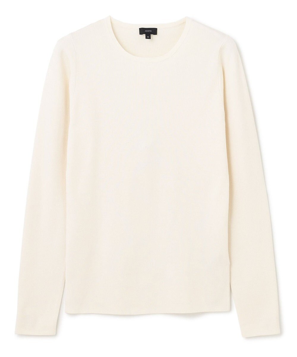 JOSEPH 【洗える】ストレッチシルクニット　ラウンドネック 