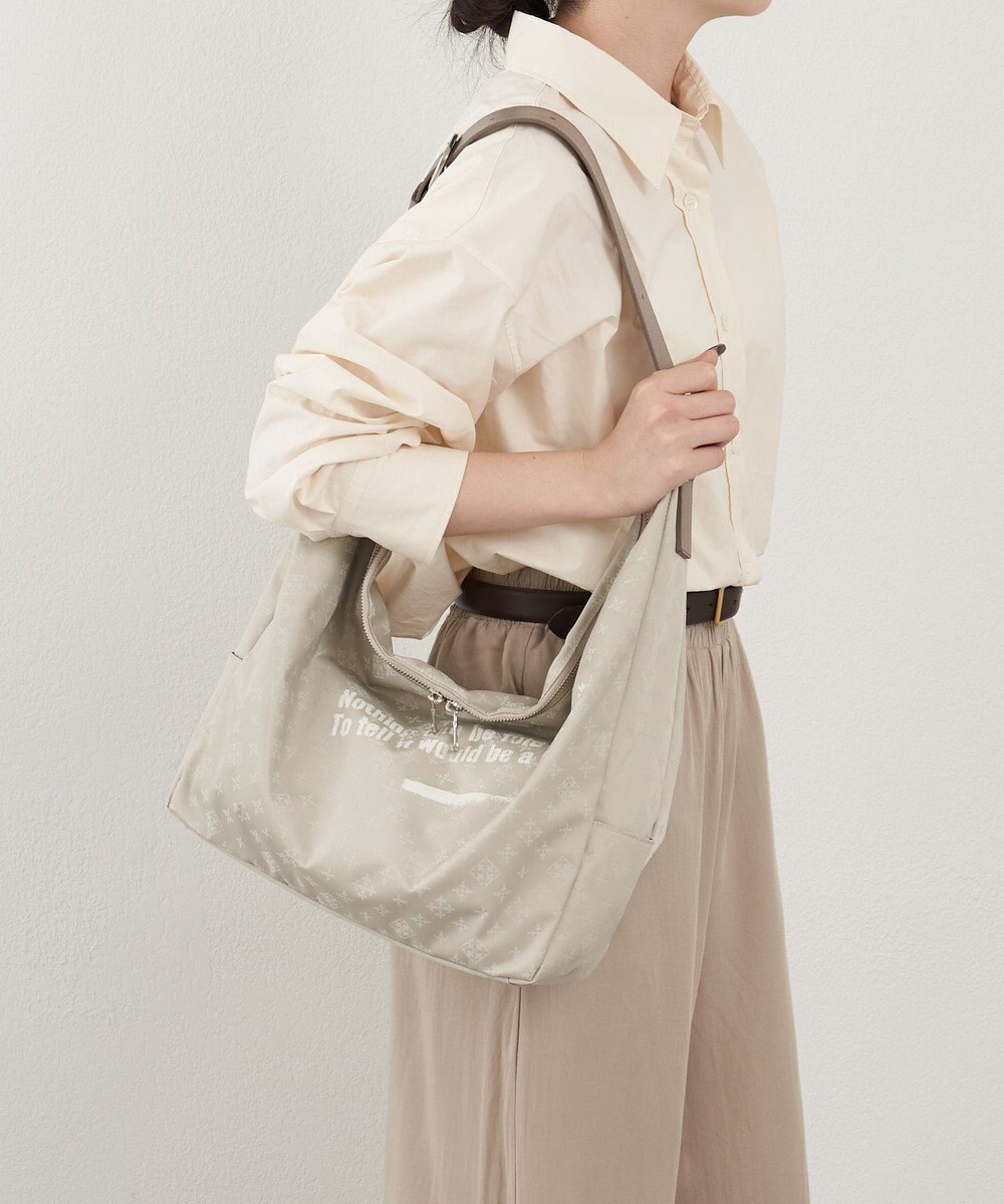 russet ステンシル風プリント ナイロン2WAYショルダーバッグ(SF-271) 