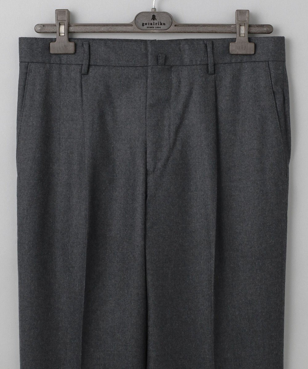 GOTAIRIKU 【保温性/ストレッチ/シワになりにくい】サキソニーストレッチパンツ（１タック） 