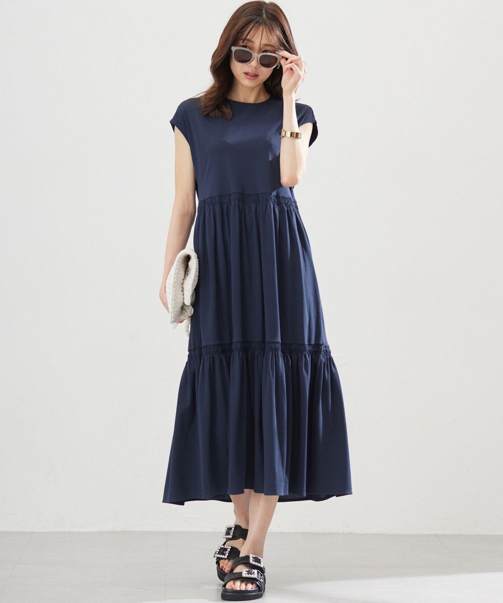 組曲 サマージャージーティアード ワンピース 