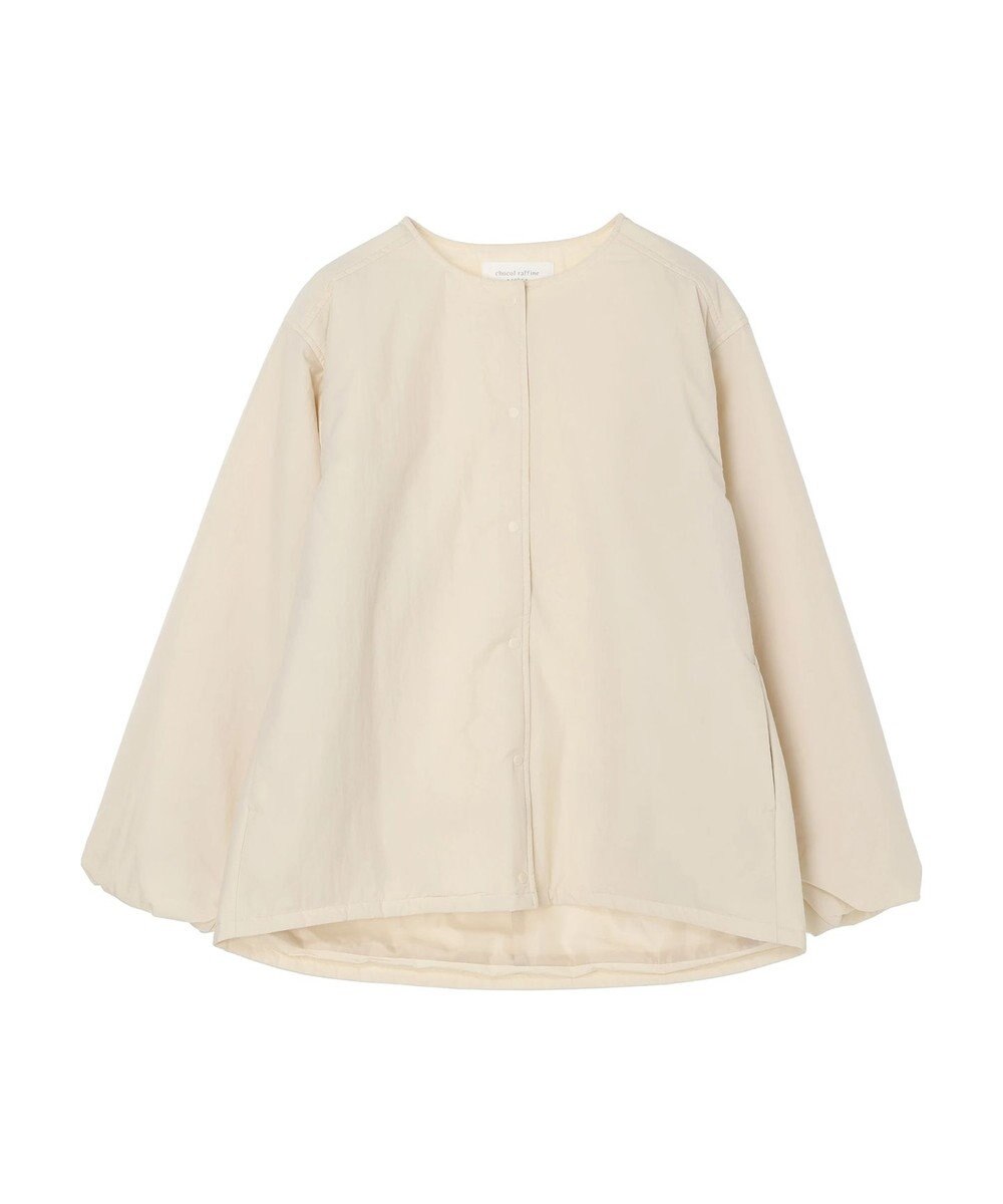 Green Parks ライト中わたノーカラーブルゾン 