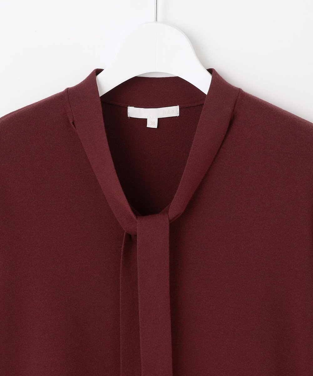 自由区 L レーヨンストレッチブラウスライク ニット 