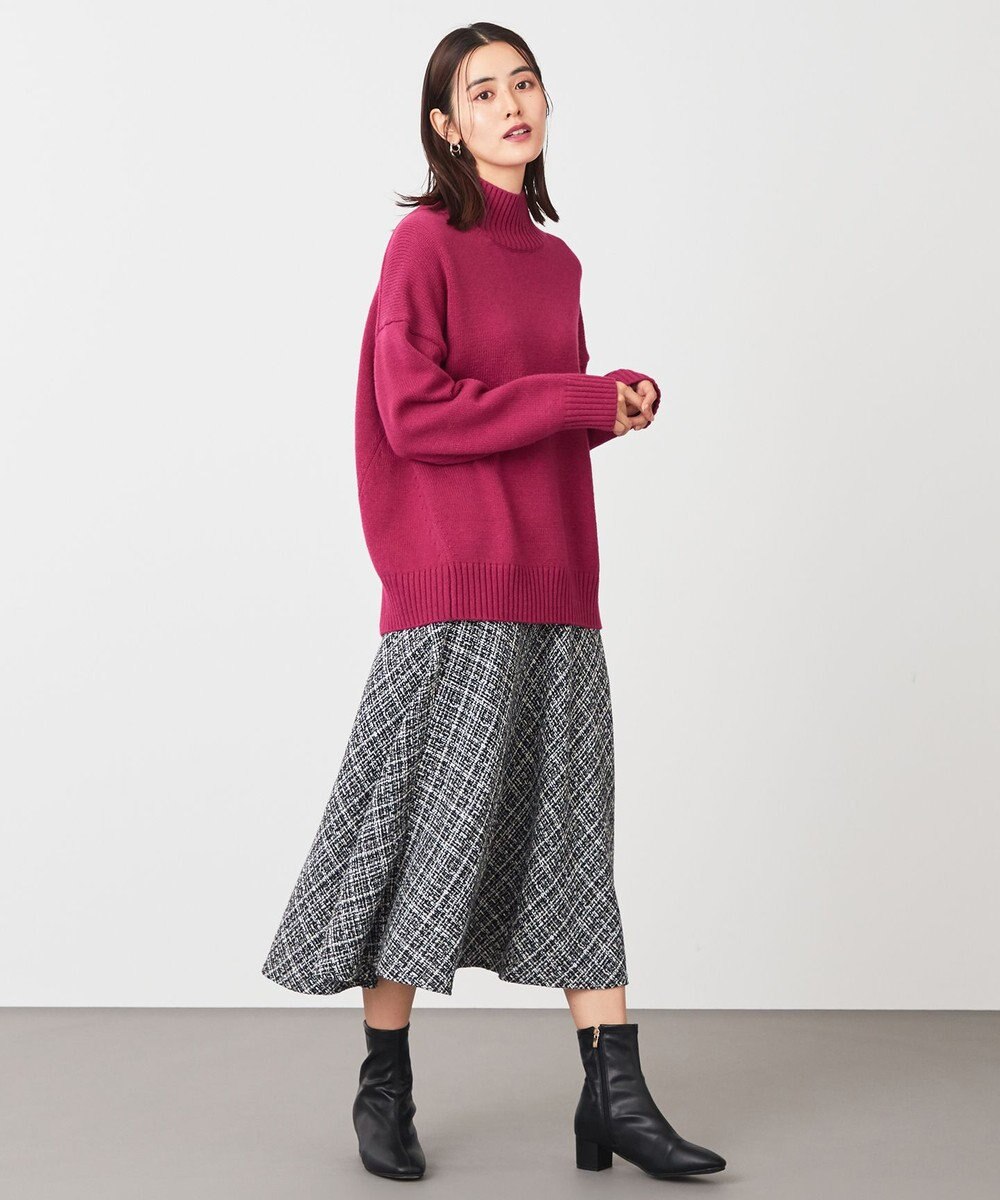 ANY ラムウールバックテイルニット 