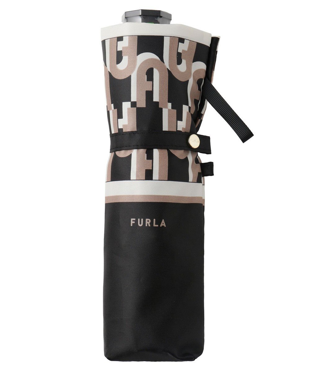 MOONBAT FURLA 折りたたみ傘 アーチロゴ 