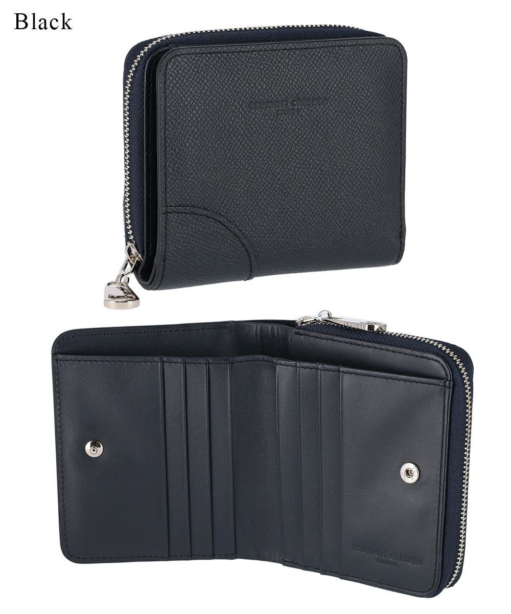 tsumori chisato CARRY ラックスtcネーム ラウンドファスナー 2つ折り財布 