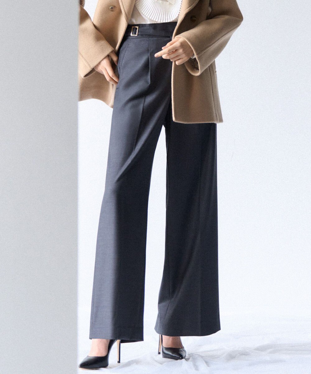 23区 【GOLD LABEL/見上愛さん着用】ウールシルクギャバジン グルカパンツ 