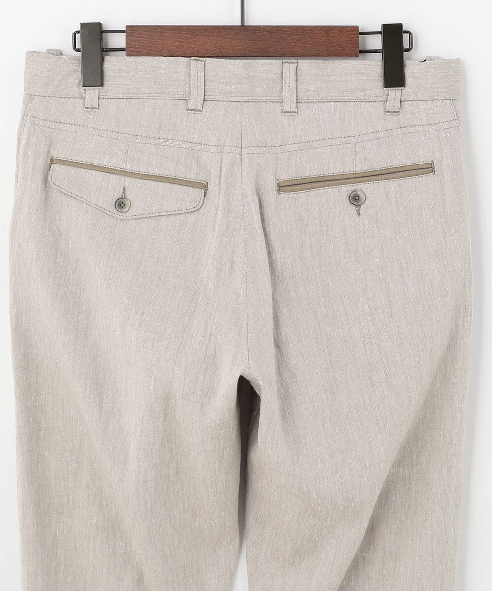 JOSEPH ABBOUD 【キングサイズ】リヨセルリネンシャンブレー パンツ 