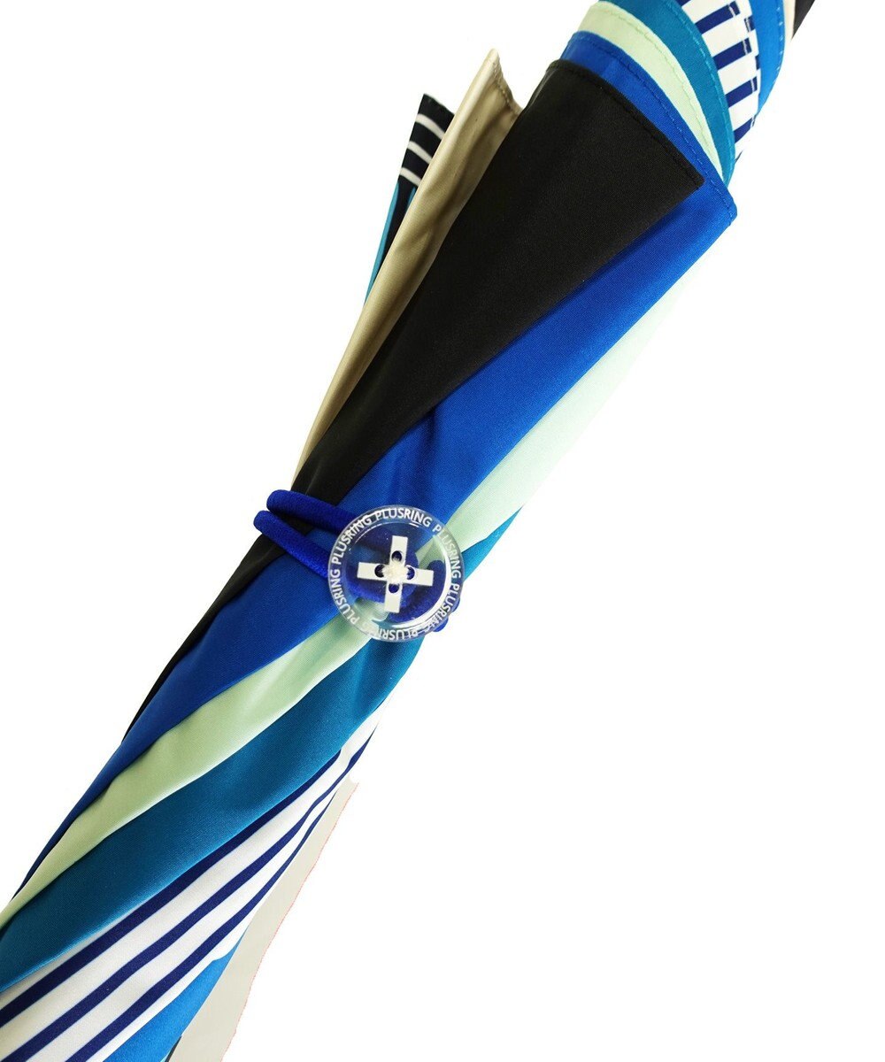 +RING レディース向け プラスリング 長傘60cm BLU T1279 