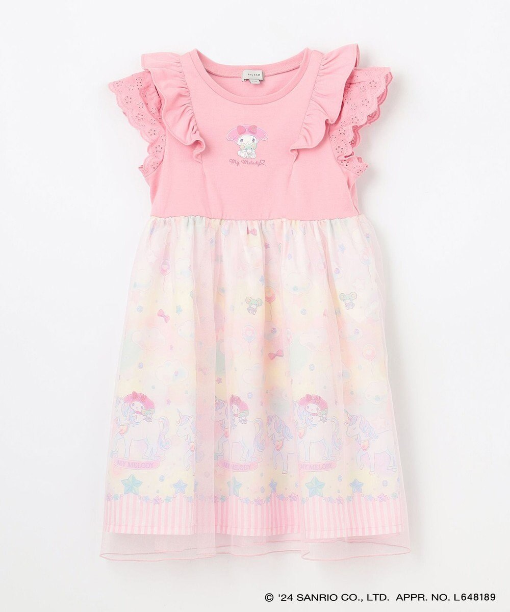 ANY KIDS 【サンリオキャラクターズ×any FAM】オン・オフショルダーチュールワンピース 
